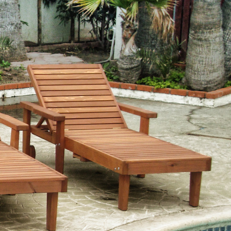 Best Redwood Summer Redwood Chaise Lounge Wayfair Canada